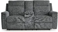 Barnsana Dark Gray Power Reclining Loveseat