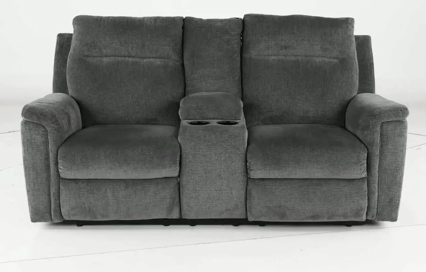 Barnsana Dark Gray Power Reclining Loveseat-5