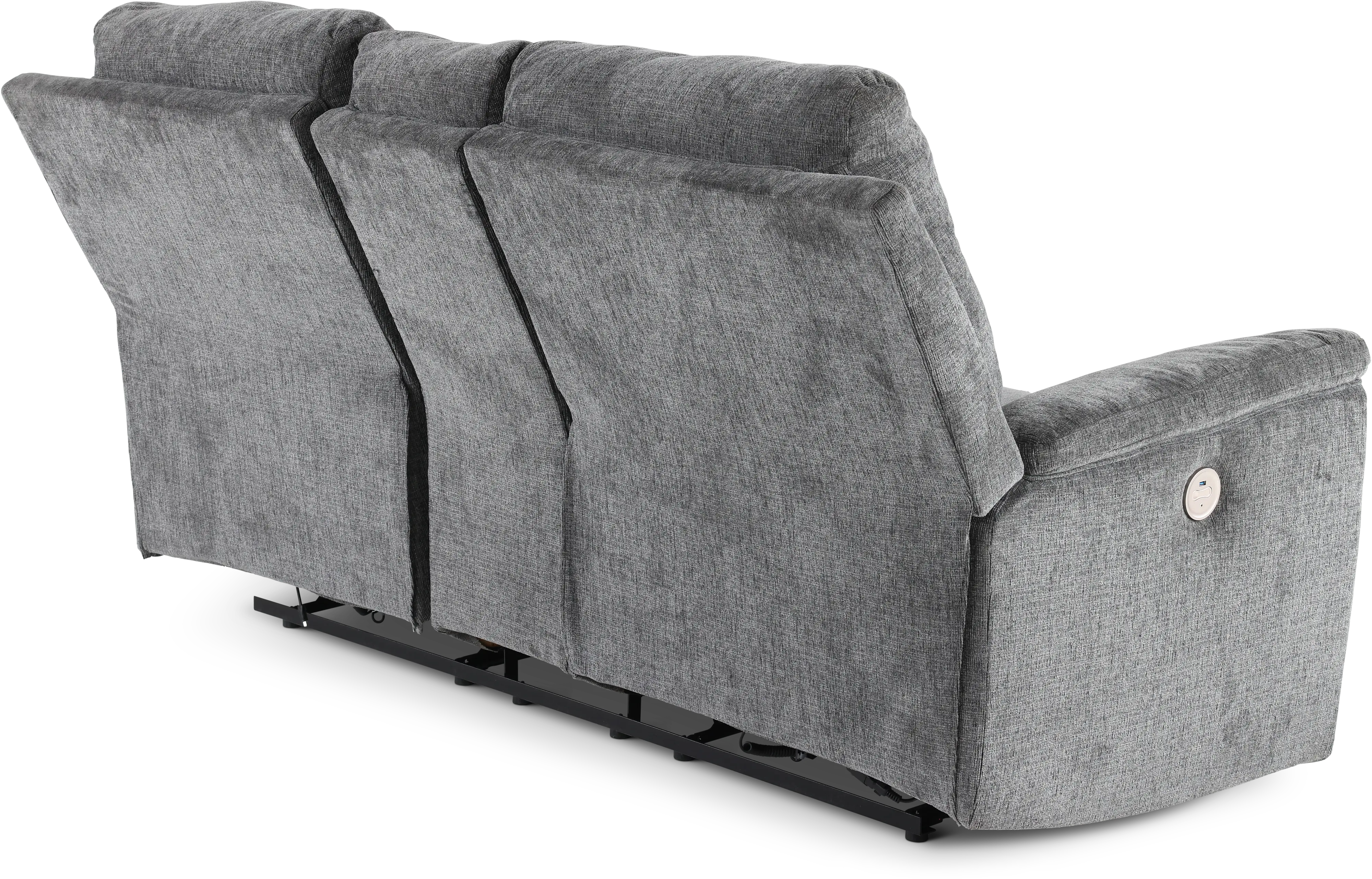 Barnsana Dark Gray Power Reclining Loveseat-7