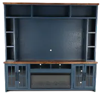 Nantucket Blue Fireplace Entertainment Center