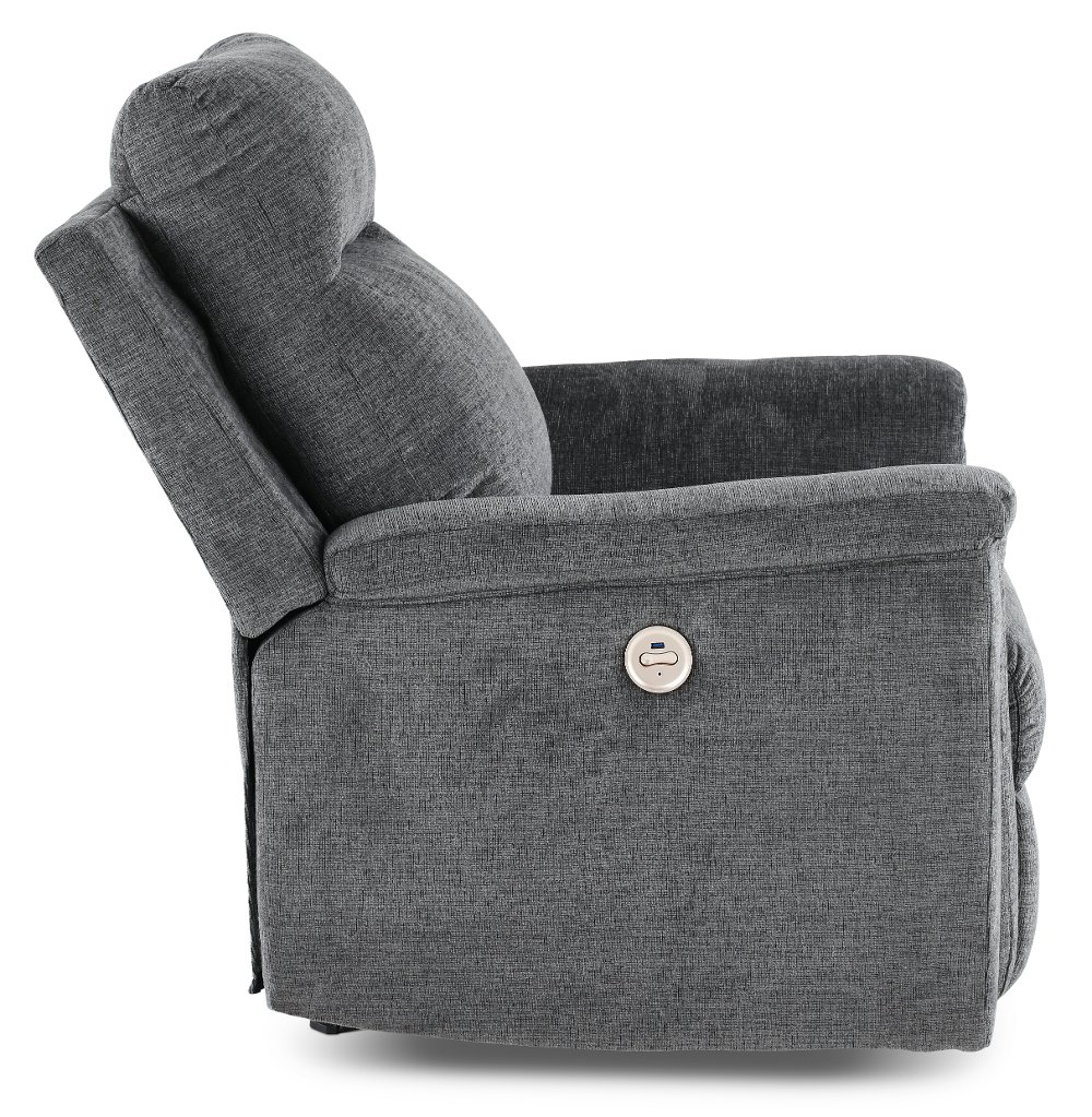 Barnsana Dark Gray Power Recliner