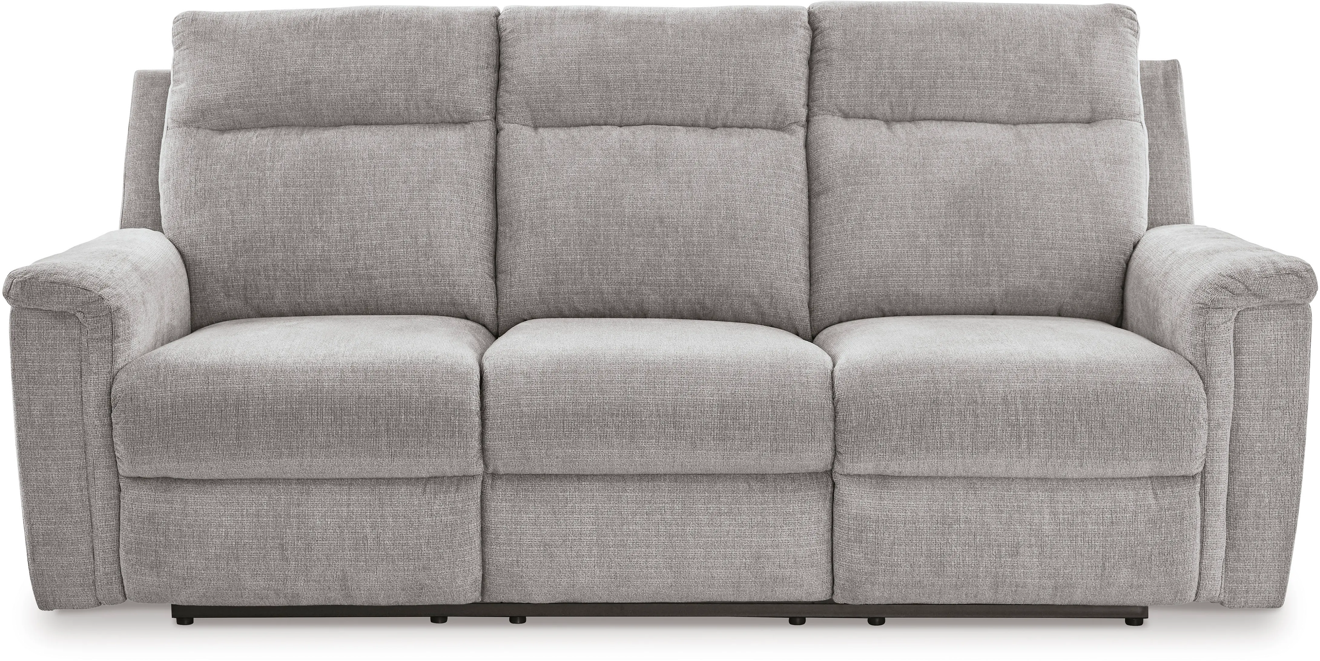 Barnsana Light Gray Power Reclining Sofa-1