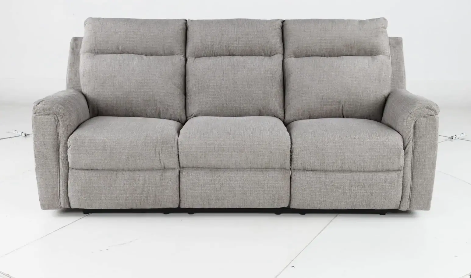 Barnsana Light Gray Power Reclining Sofa-5