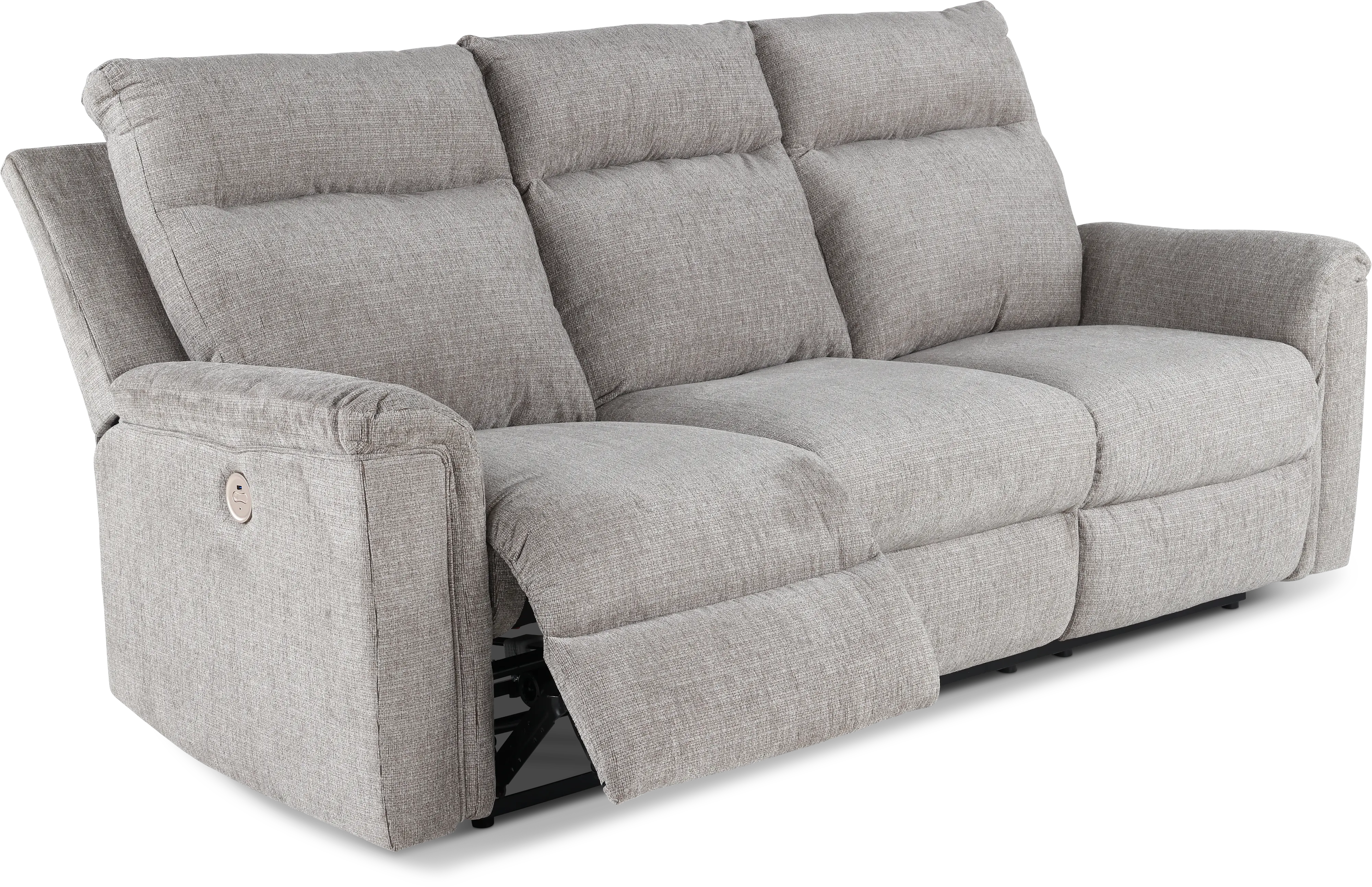 Barnsana Light Gray Power Reclining Sofa-6
