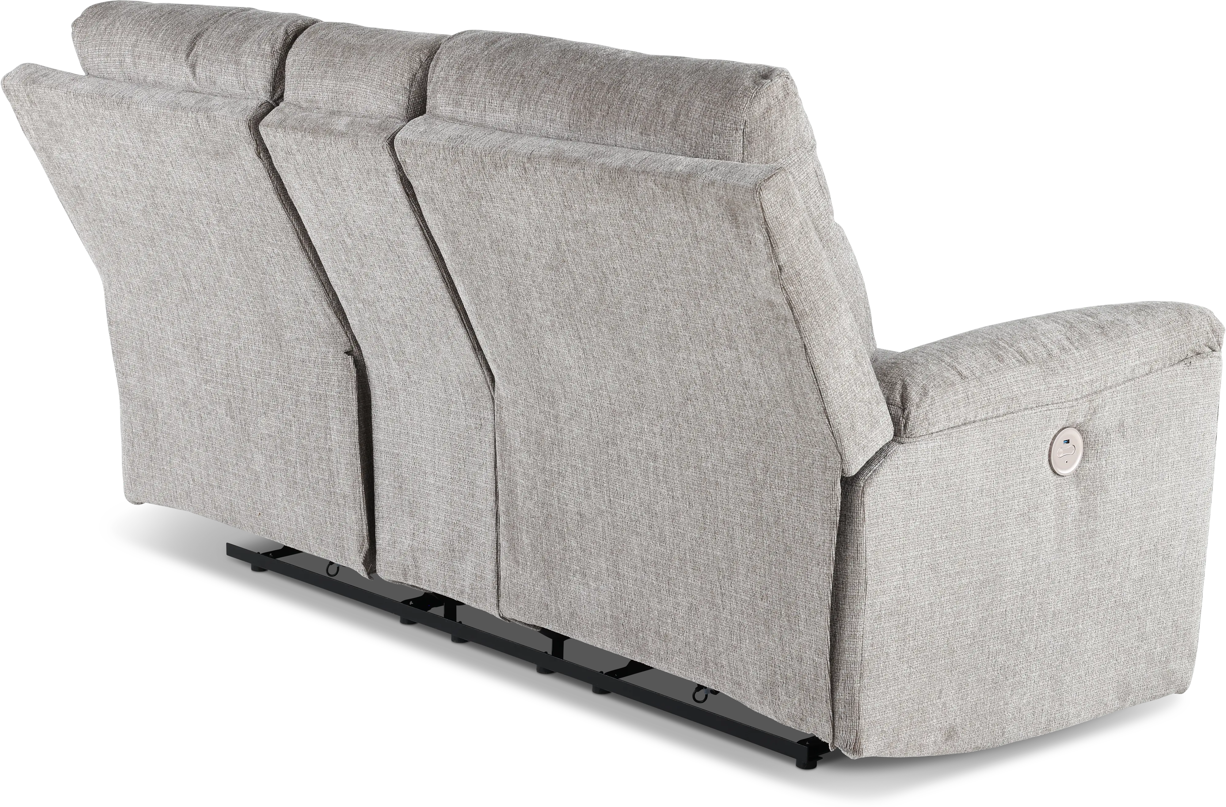 Barnsana Light Gray Power Reclining Loveseat-7