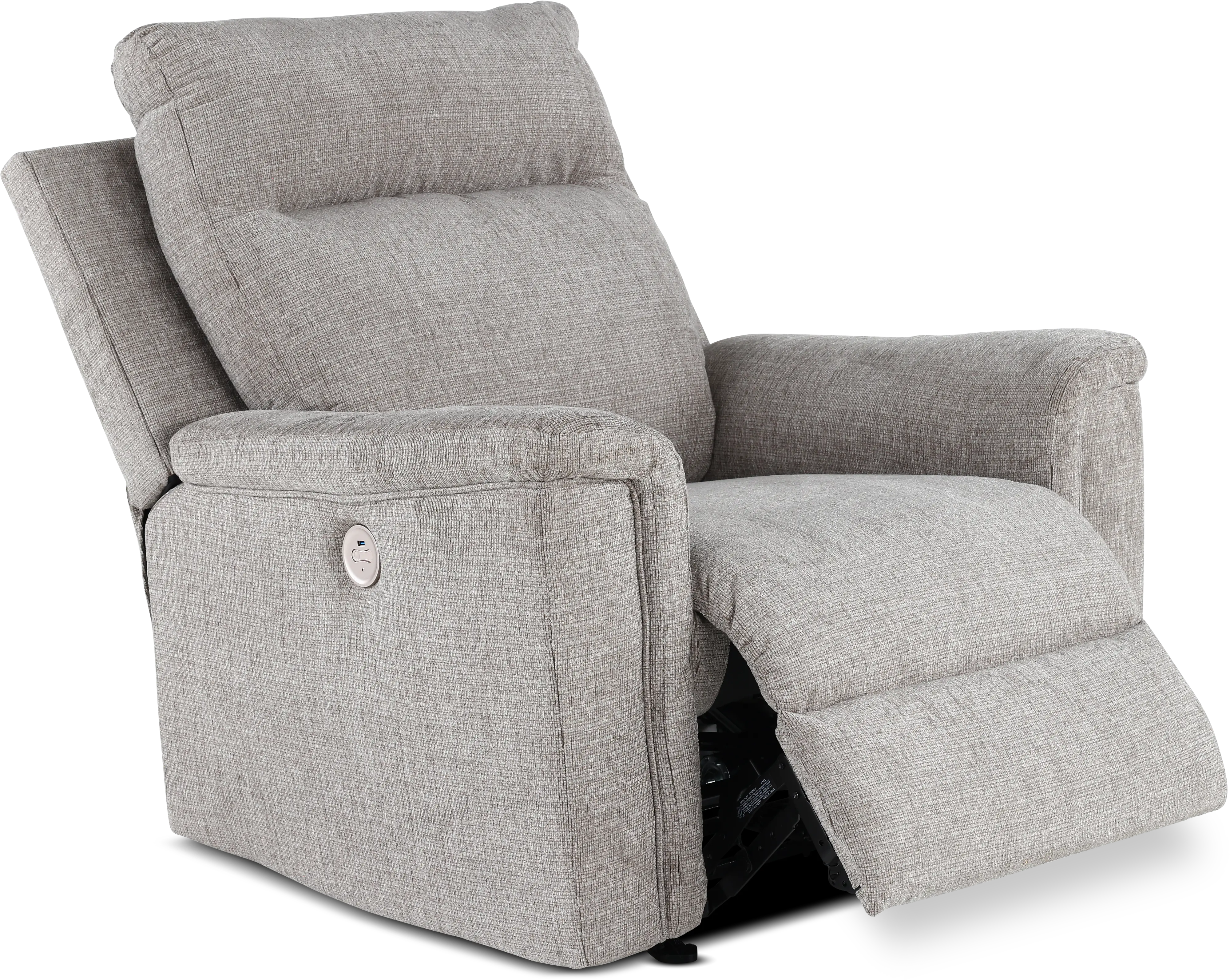 Barnsana Light Gray Power Recliner-6
