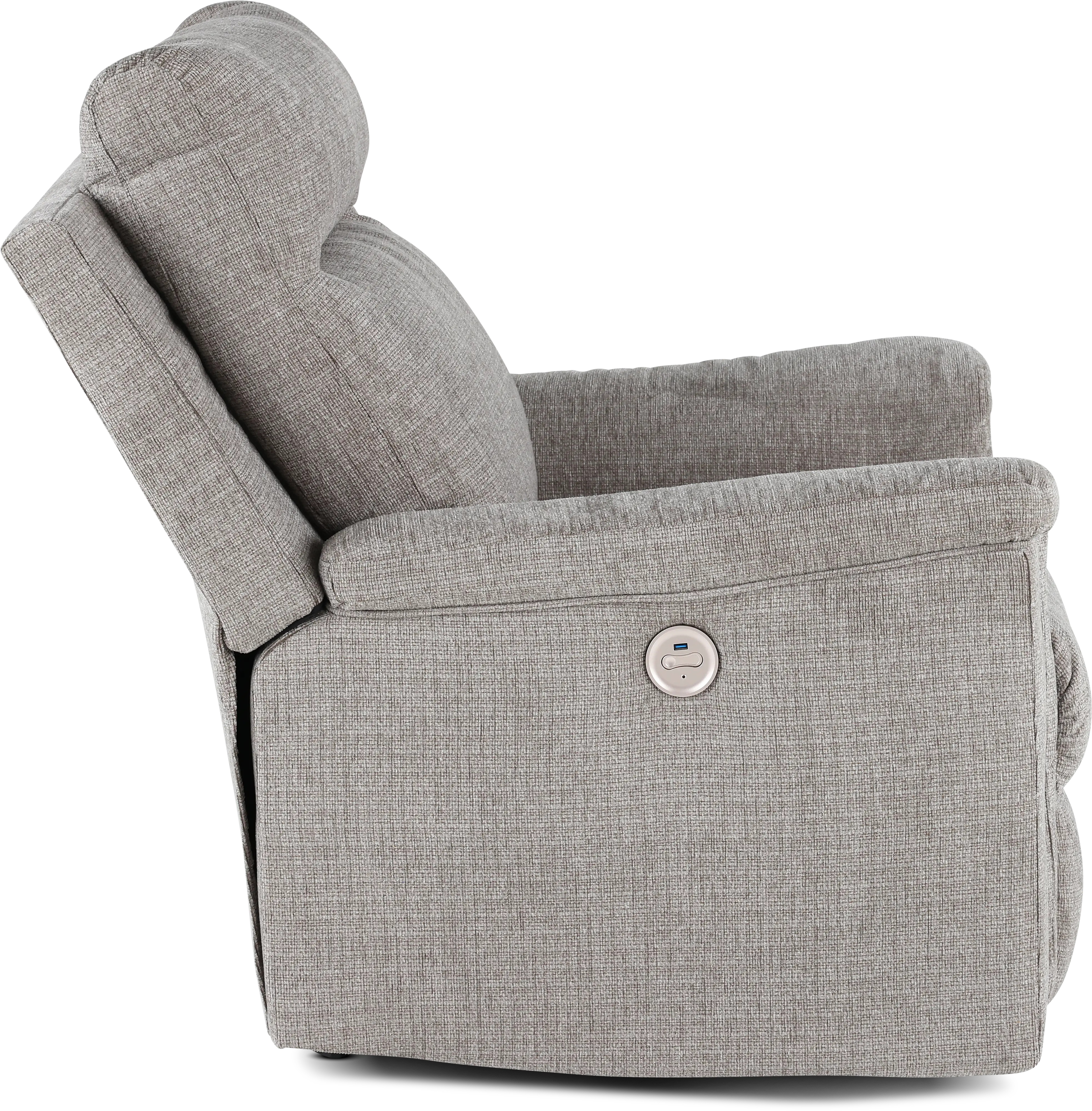 Barnsana Light Gray Power Recliner-7
