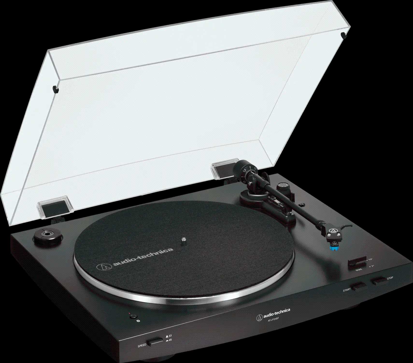 AT-LP3XBT-BK Audio Technica AT-LP3BK Fully Automatic Two-Speed Turntable with Bluetooth-3