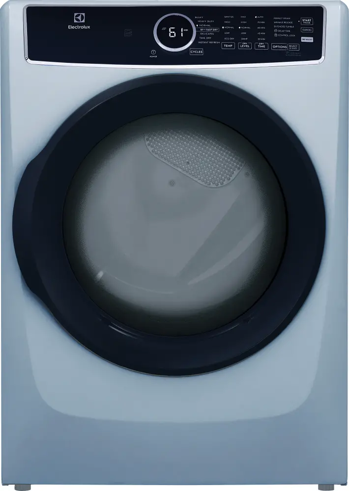 ELFE7437AG Electrolux 8 Cu Ft Electric Dryer - Glacier Blue 7437-1