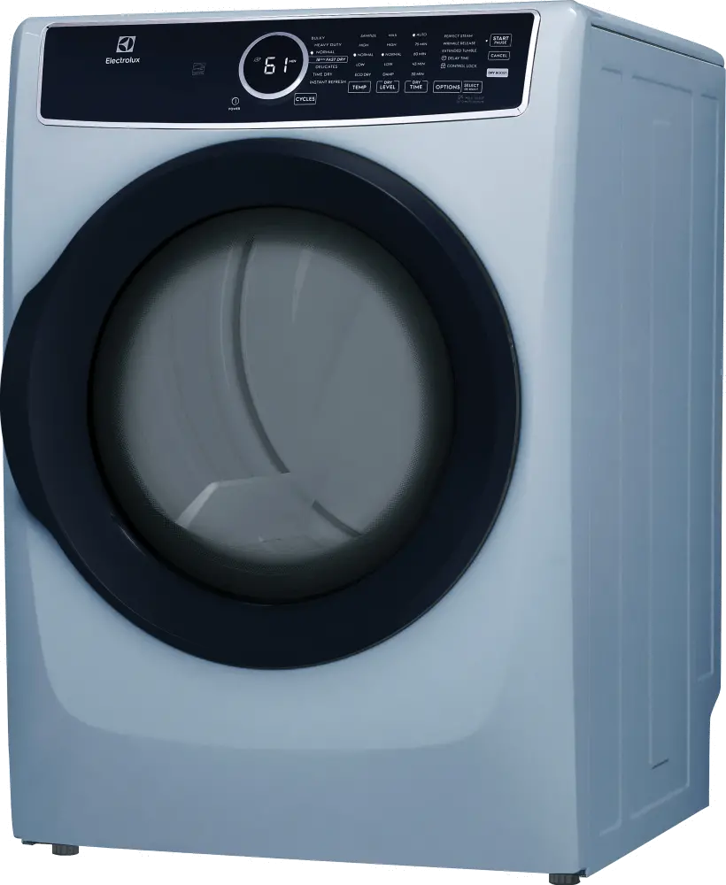 ELFE7437AG Electrolux 8 Cu Ft Electric Dryer - Glacier Blue 7437-7