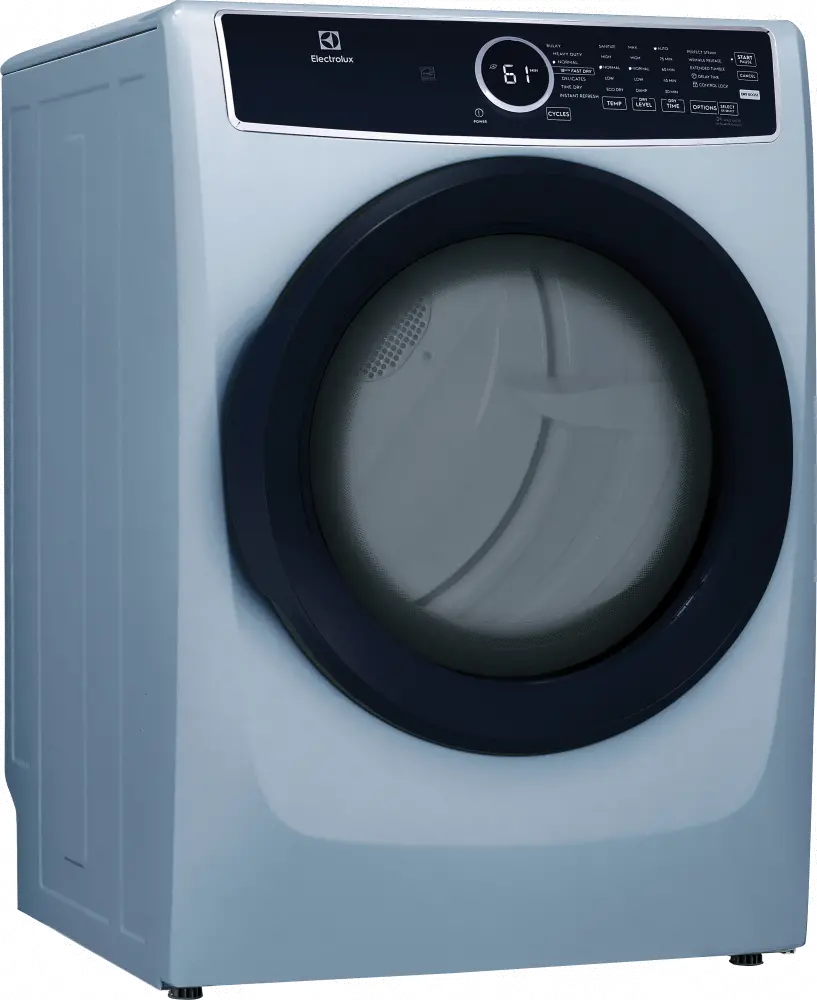 ELFE7437AG Electrolux 8 Cu Ft Electric Dryer - Glacier Blue 7437-9