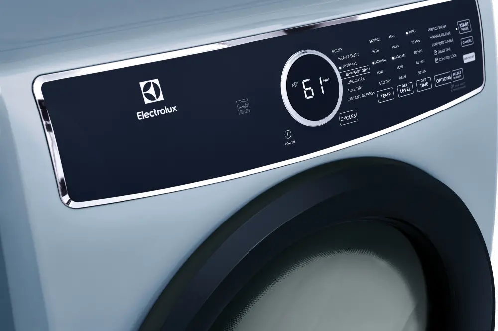 ELFG7437AG Electrolux 8 Cu Ft Gas Dryer - Glacier Blue 7437-4