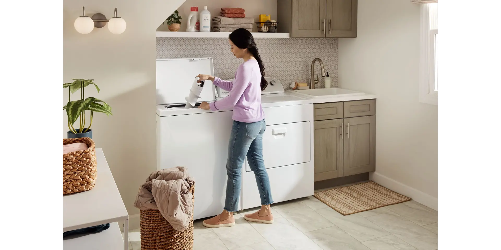 WTW4957PW Whirlpool 3.8 Cu Ft Top Load Washer with 2-in-1 Removable Agitator - White-11