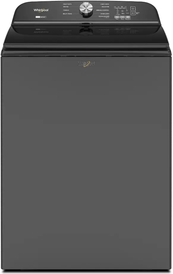 WTW6157PB Whirlpool 5.3 Cu Ft Top Load Washer - Volcano Black-1