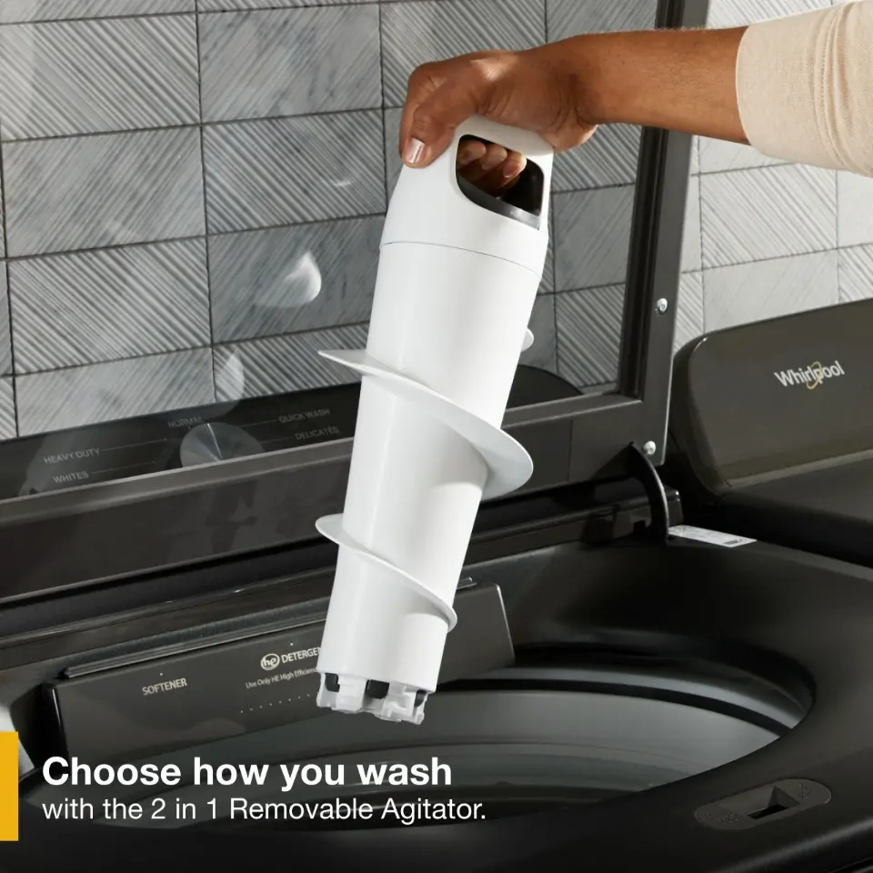 WTW6157PB Whirlpool 5.3 Cu Ft Top Load Washer - Volcano Black-4