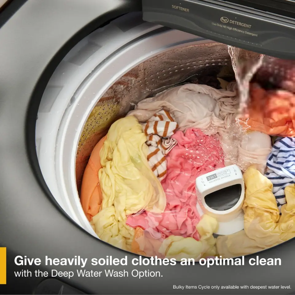 WTW6157PB Whirlpool 5.3 Cu Ft Top Load Washer - Volcano Black-6