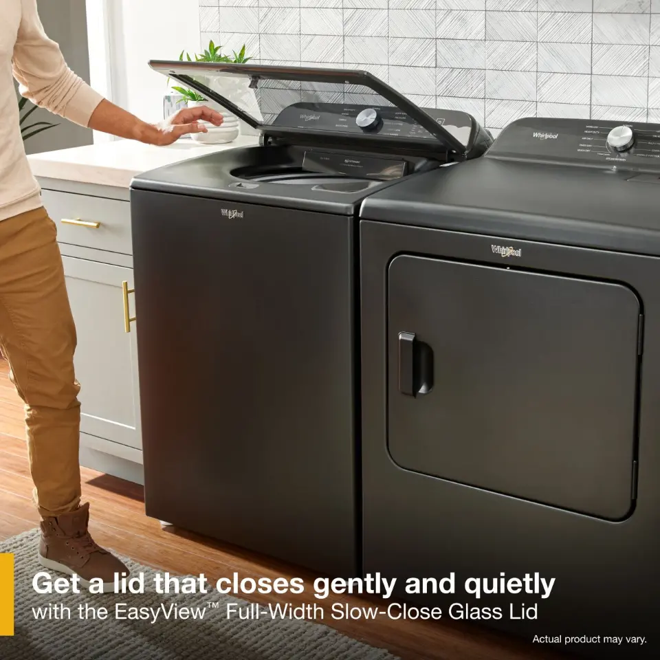 WTW6157PB Whirlpool 5.3 Cu Ft Top Load Washer - Volcano Black-7