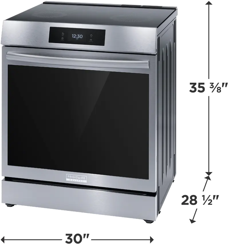 GCFI3060BF Frigidaire Gallery 6.2 Cu Ft Induction Range - Stainless Steel-3
