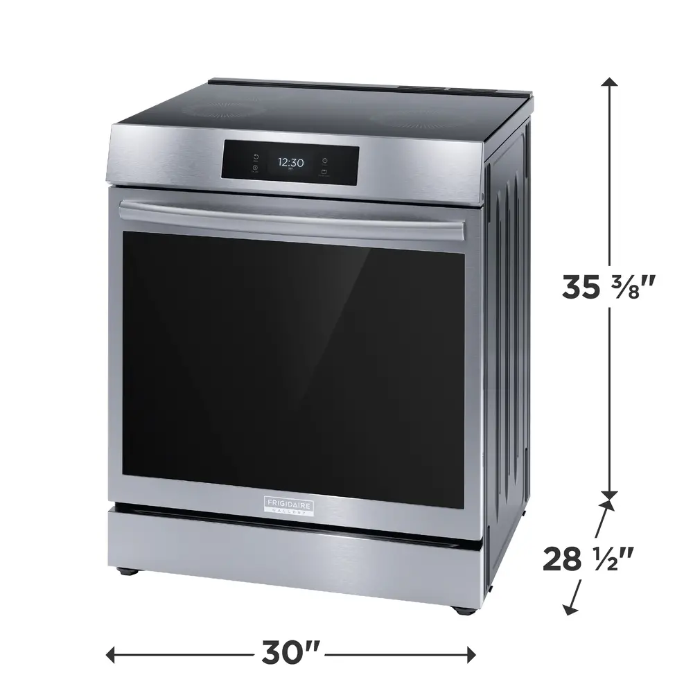 GCFI3060BF Frigidaire Gallery 6.2 Cu Ft Induction Range - Stainless Steel-3