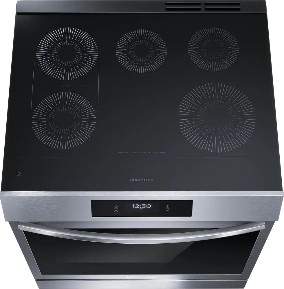 GCFI3060BF Frigidaire Gallery 6.2 Cu Ft Induction Range - Stainless Steel-6