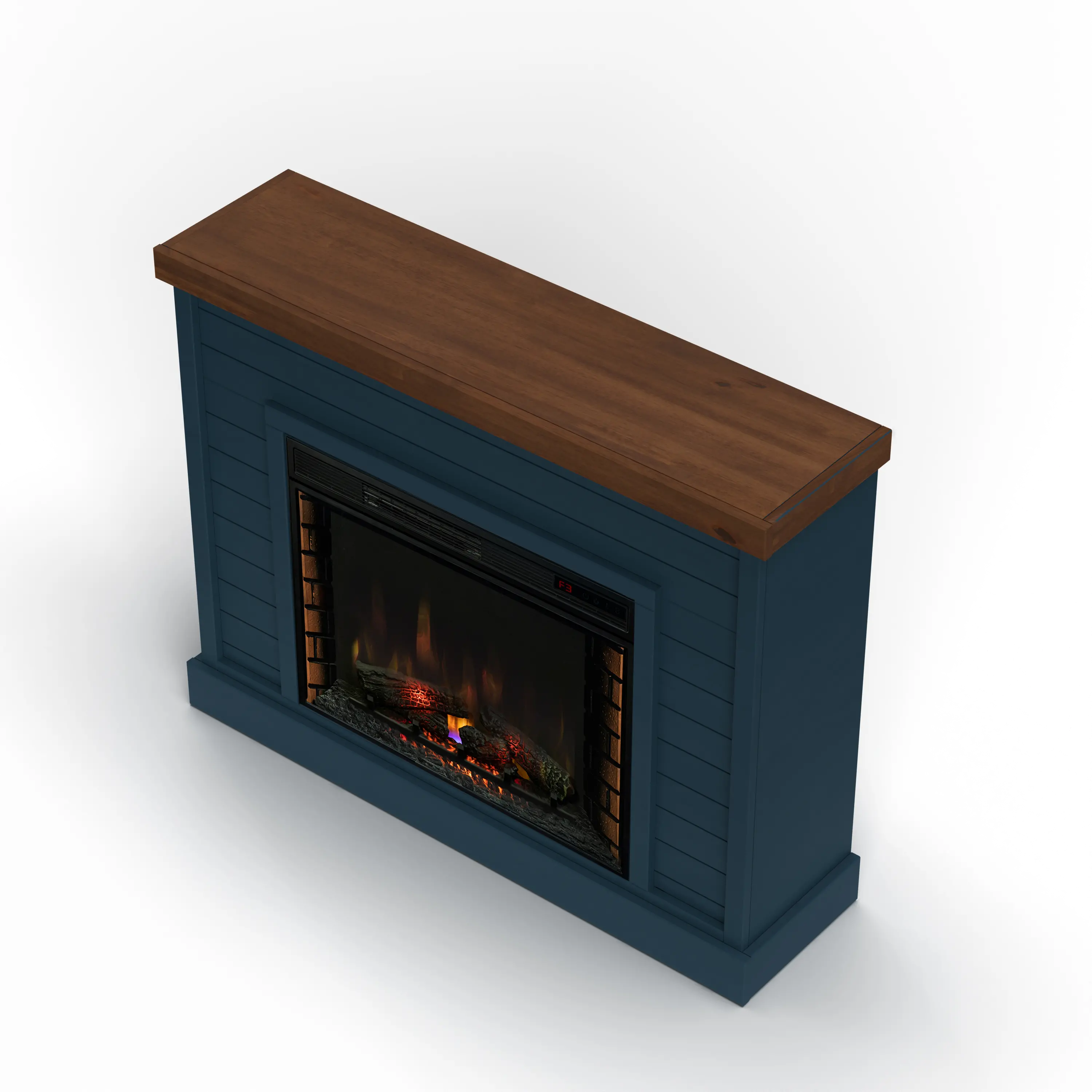 Washington Blue 48  Fireplace Mantle-3