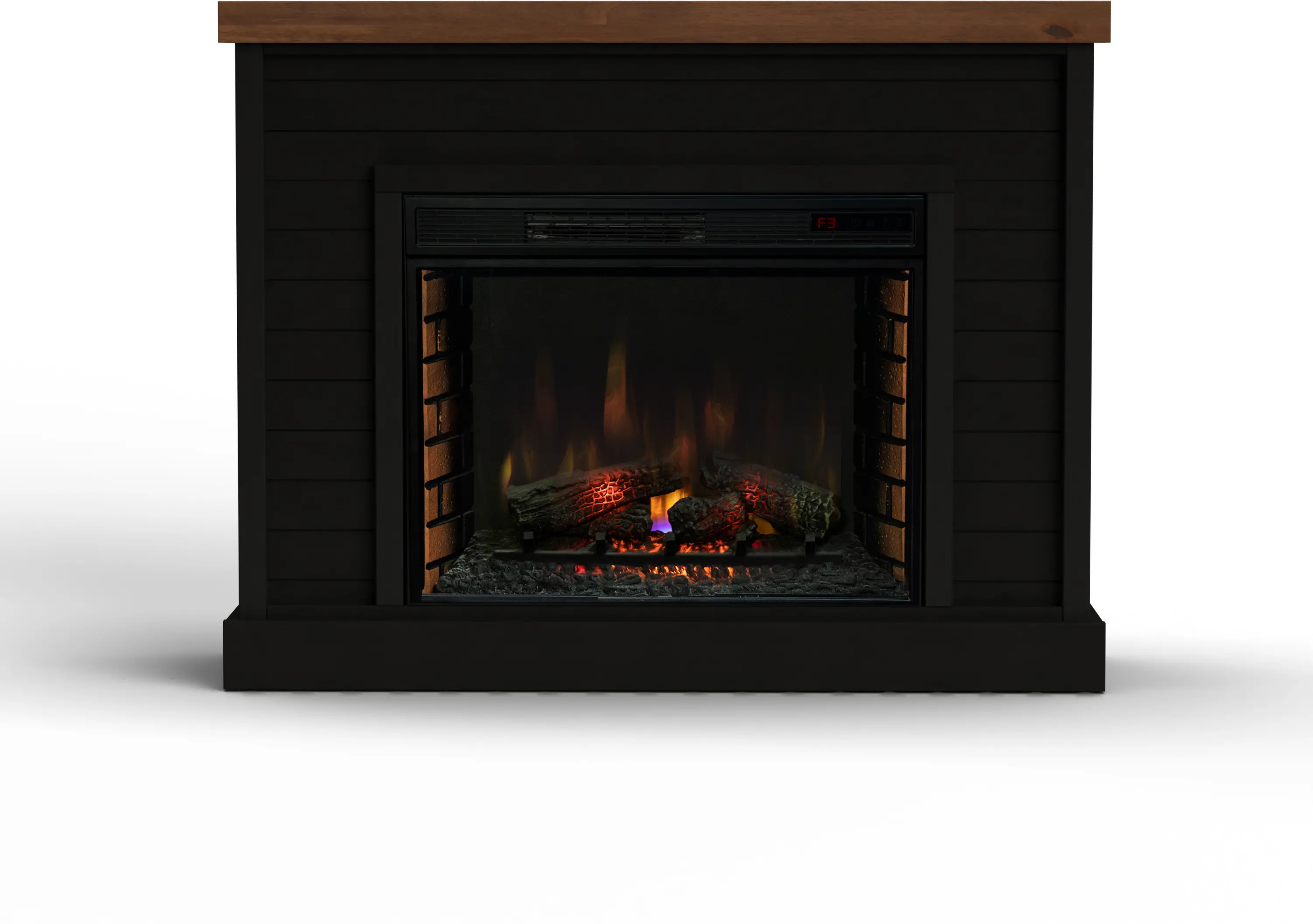 Washington Black 48  Fireplace Mantle-1