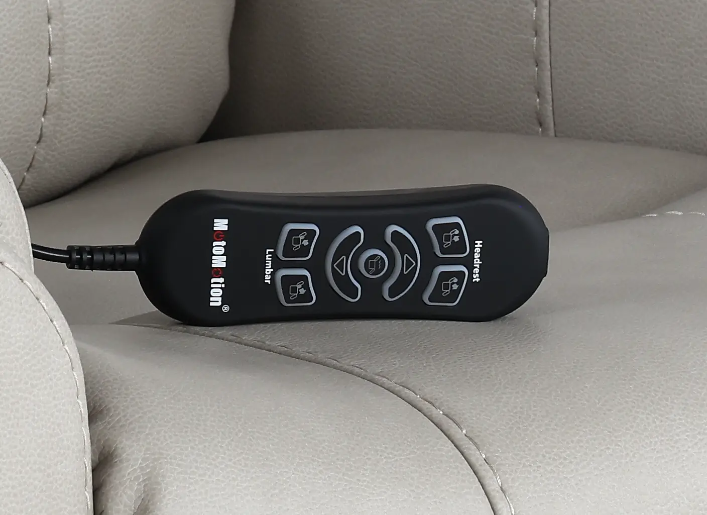Damon Dove Gray Power Recliner with Massage-10