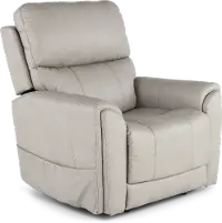 Damon Dove Gray Power Recliner with Massage