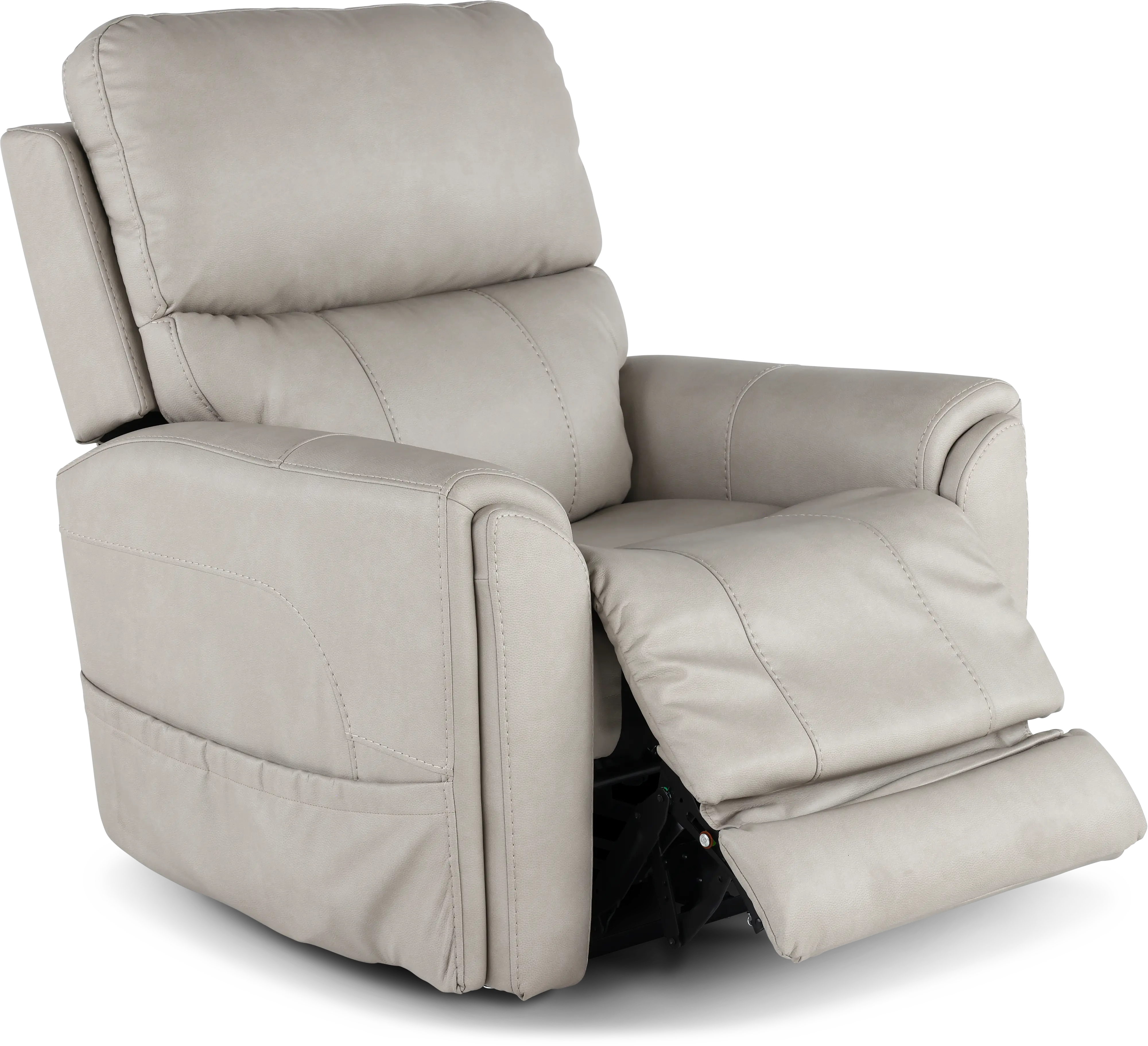 Damon Dove Gray Power Recliner with Massage-6