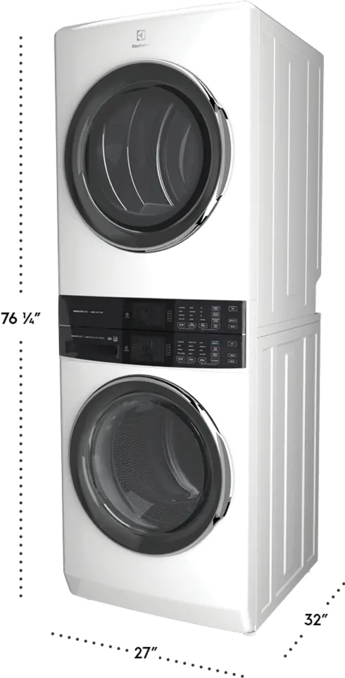 ELTE7600AW Electrolux Full Size Electric Frontload Laundry Tower - White-10