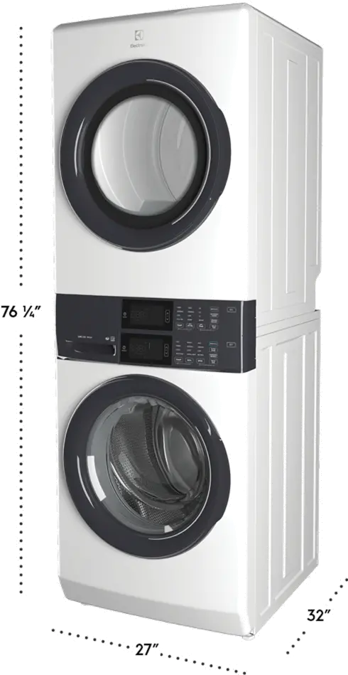 ELTE7300AW Electrolux Electric Frontload Laundry Tower - White-10