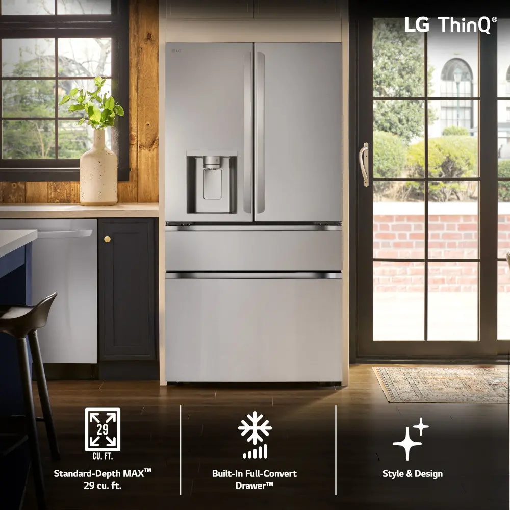 LF29H8330S LG 28.6 Cu Ft French Door Refrigerator - Stainless Steel-3