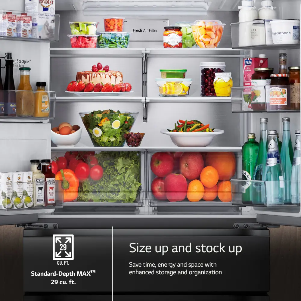 LF29H8330S LG 28.6 Cu Ft French Door Refrigerator - Stainless Steel-4