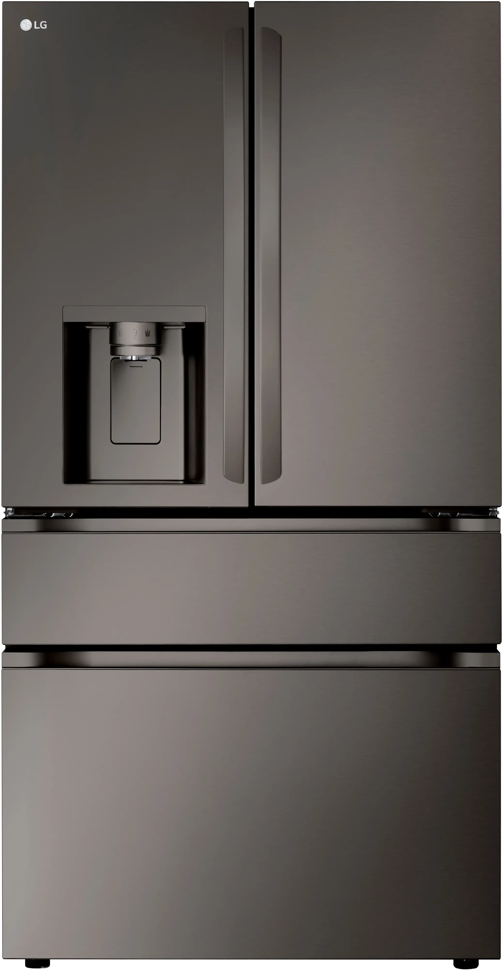 LF29H8330D LG 28.6 Cu Ft French Door Refrigerator - PrintProof™ Black Stainless Steel-1