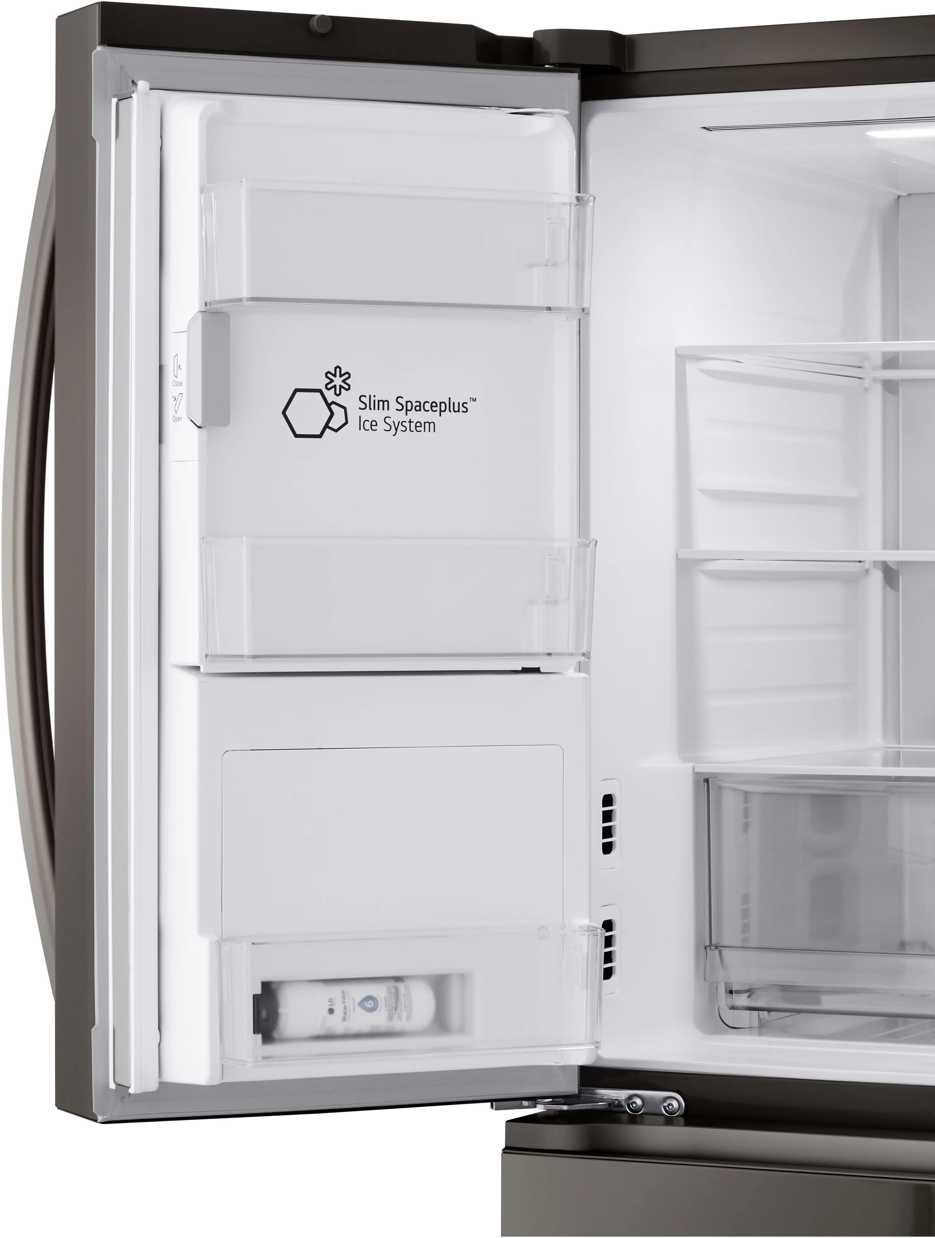 LF29H8330D LG 28.6 Cu Ft French Door Refrigerator - PrintProof™ Black Stainless Steel-11