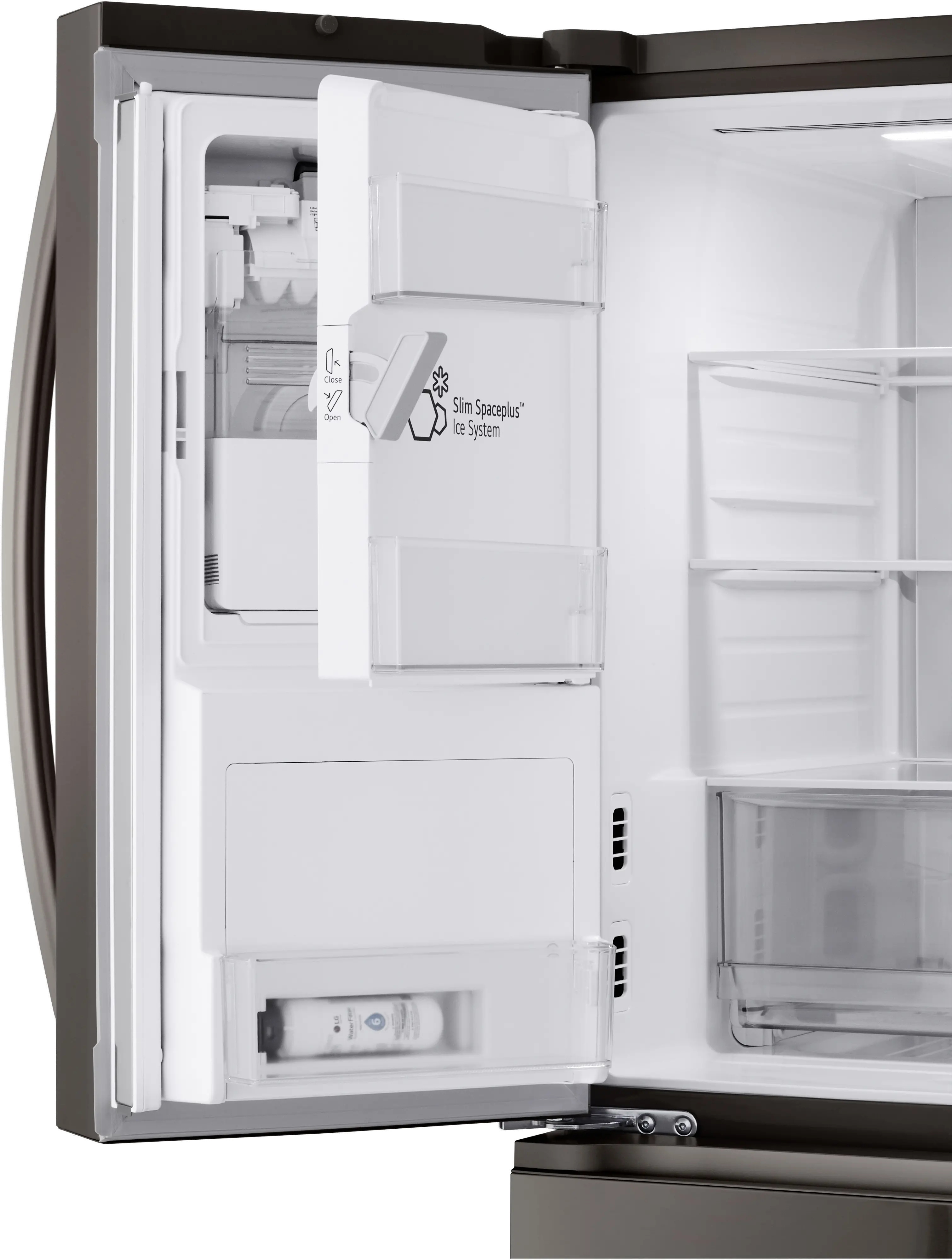 LF29H8330D LG 28.6 Cu Ft French Door Refrigerator - PrintProof™ Black Stainless Steel-12