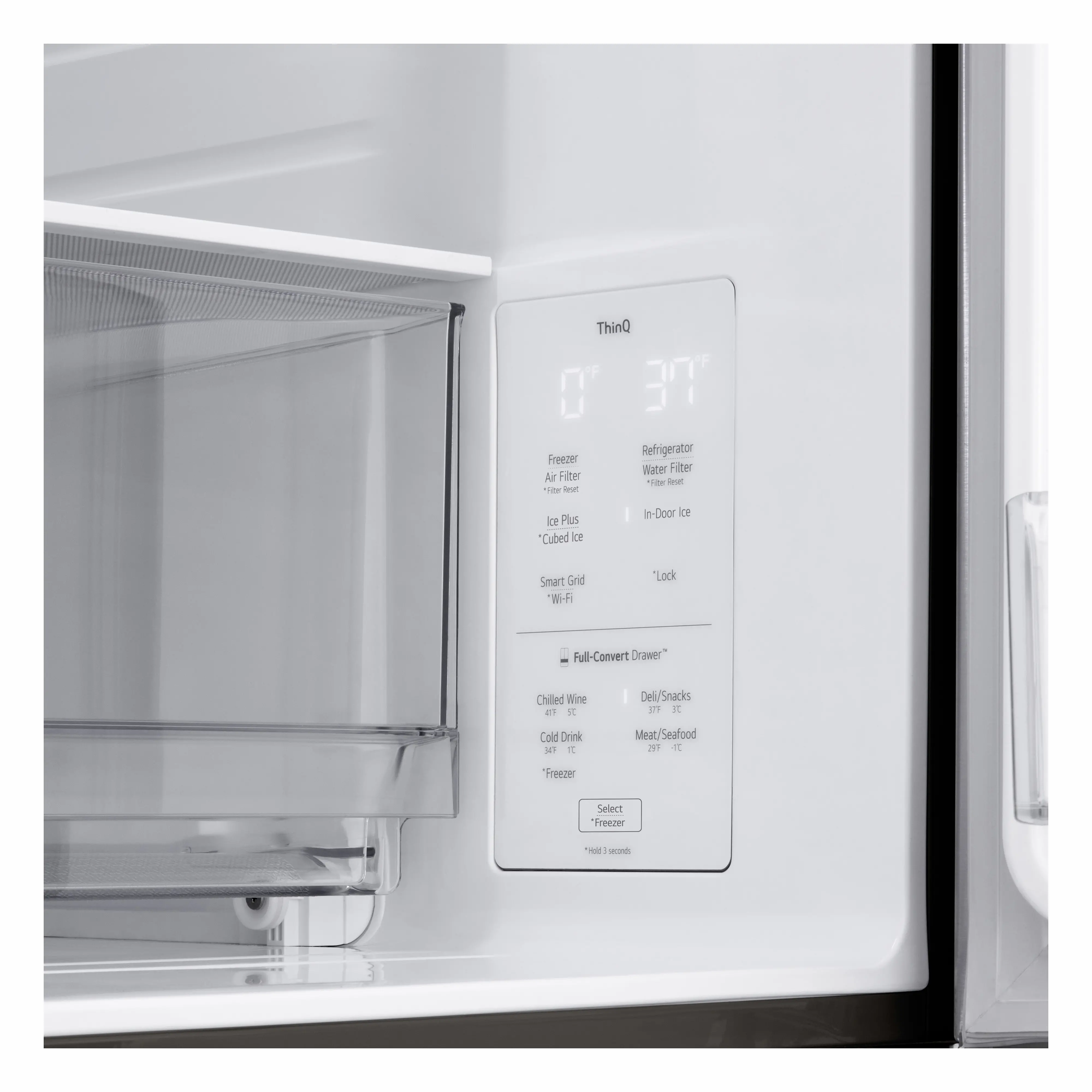 LF29H8330D LG 28.6 Cu Ft French Door Refrigerator - PrintProof™ Black Stainless Steel-13