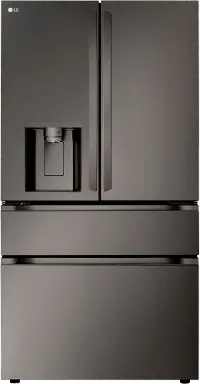 LF29H8330D LG 28.6 Cu Ft French Door Refrigerator - PrintProof™ Black Stainless Steel