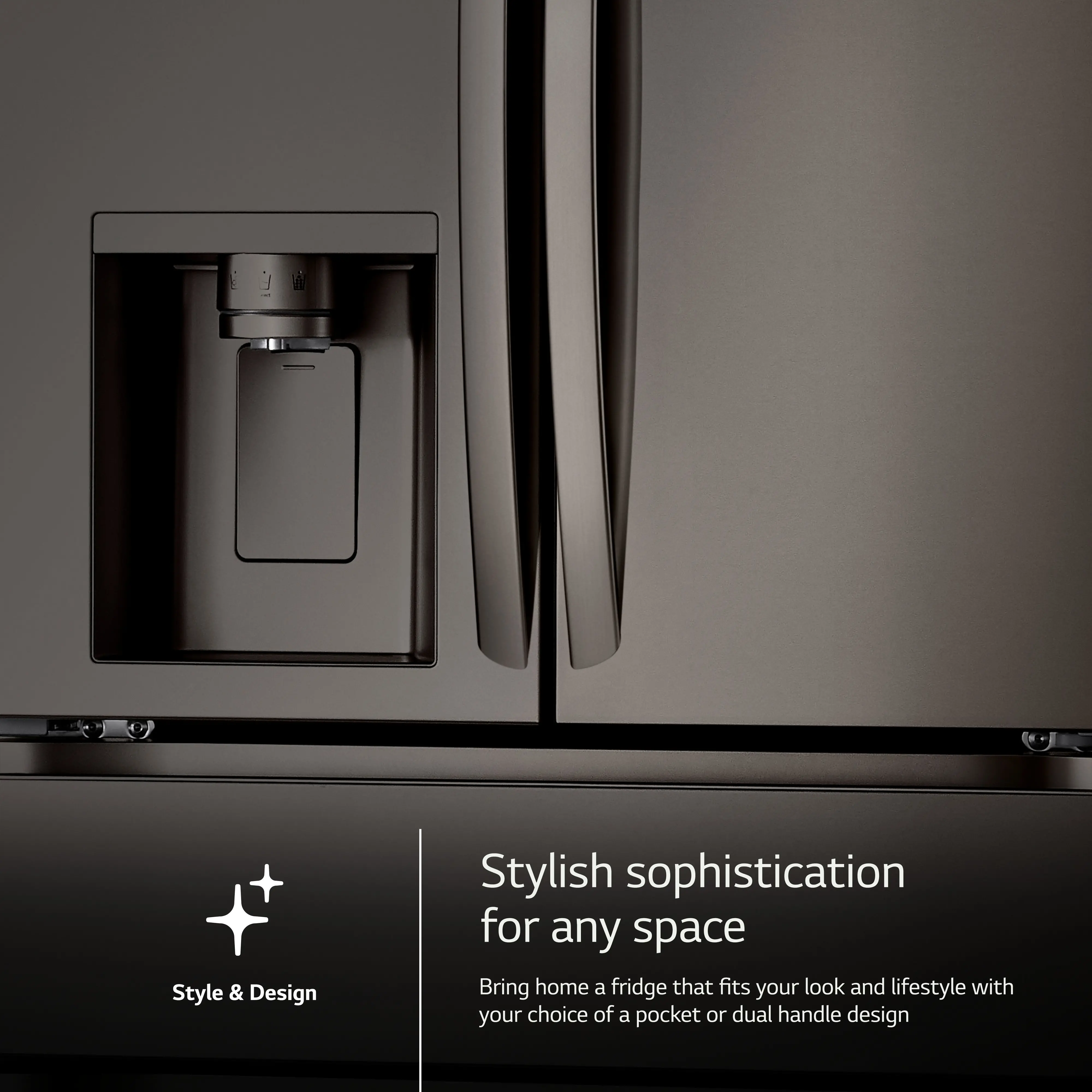 LF29H8330D LG 28.6 Cu Ft French Door Refrigerator - PrintProof™ Black Stainless Steel-5