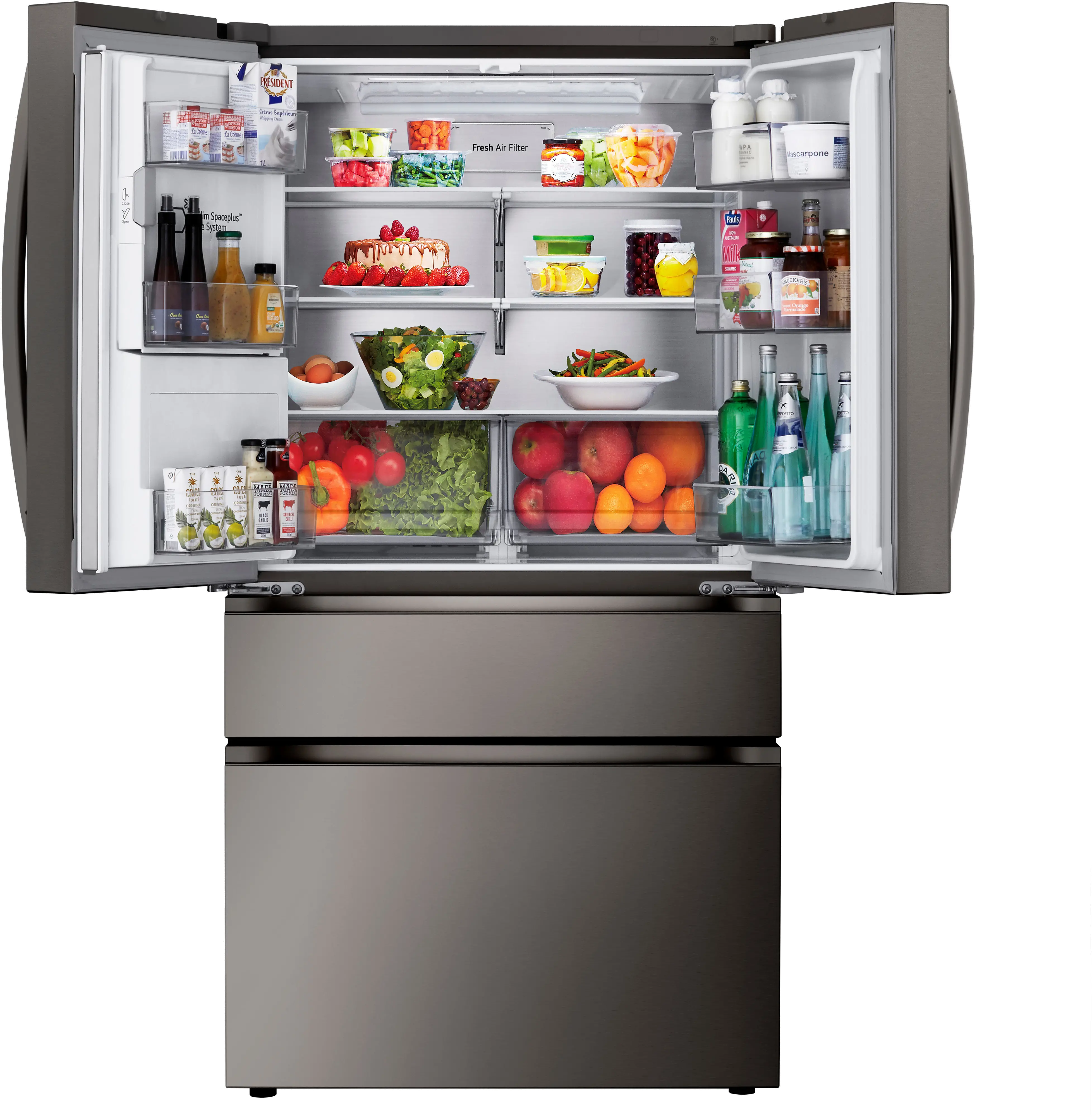 LF29H8330D LG 28.6 Cu Ft French Door Refrigerator - PrintProof™ Black Stainless Steel-8