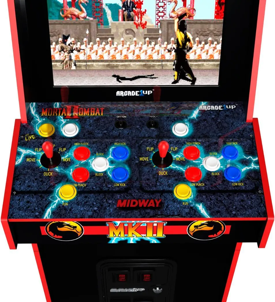 195570019733 Arcade1Up Mortal Kombat II Deluxe Arcade Game-4