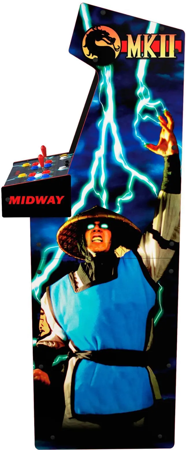 195570019733 Arcade1Up Mortal Kombat II Deluxe Arcade Game-5