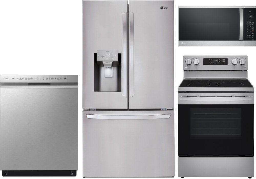 LG 4 Piece Electric Appliance Package - Stainless Steel