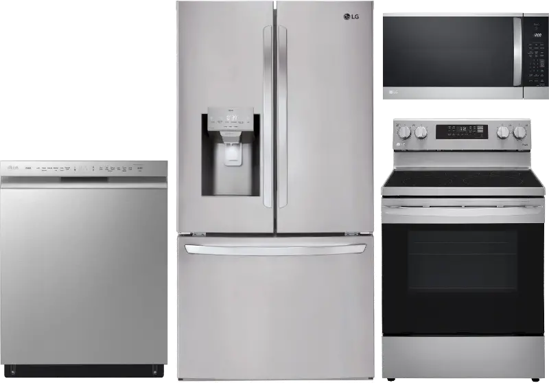 LG 4 Piece Electric Appliance Package - Stainless Steel