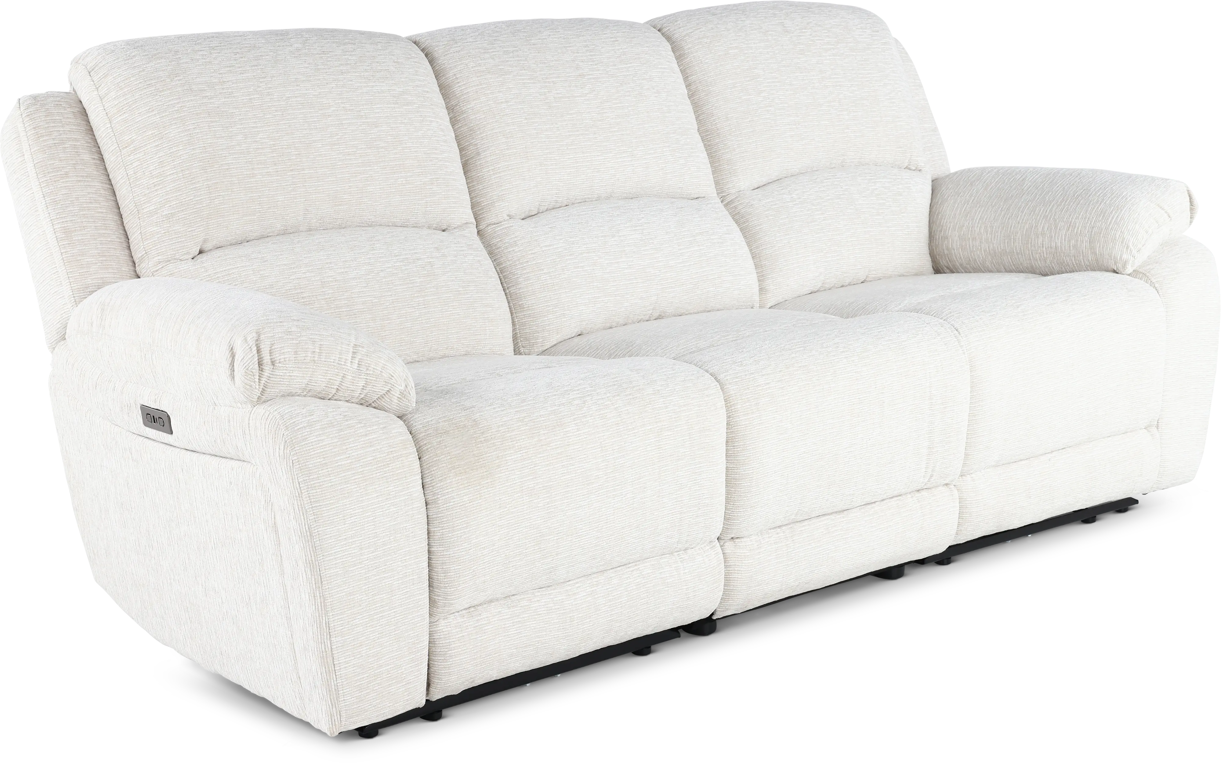 Birch Opal White Power Reclining Sofa-5