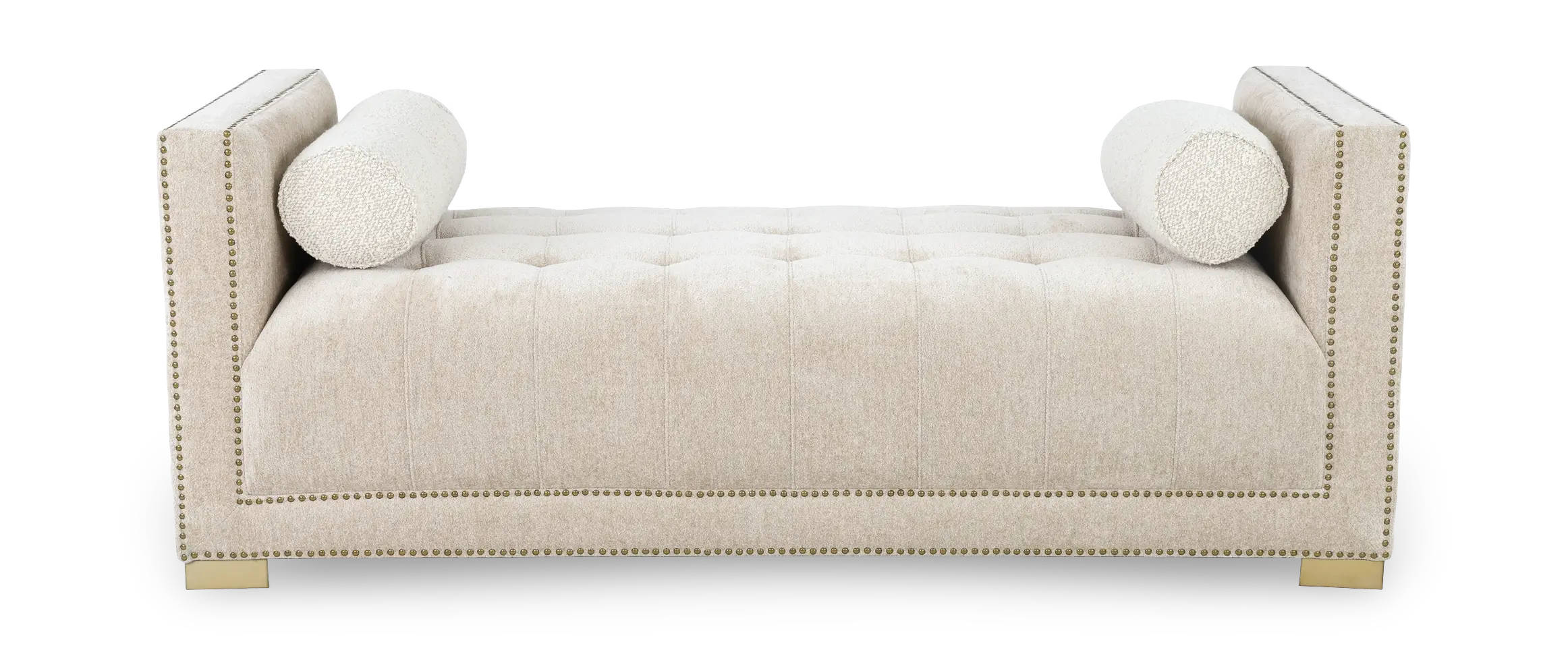 Harper Light Beige Settee-1