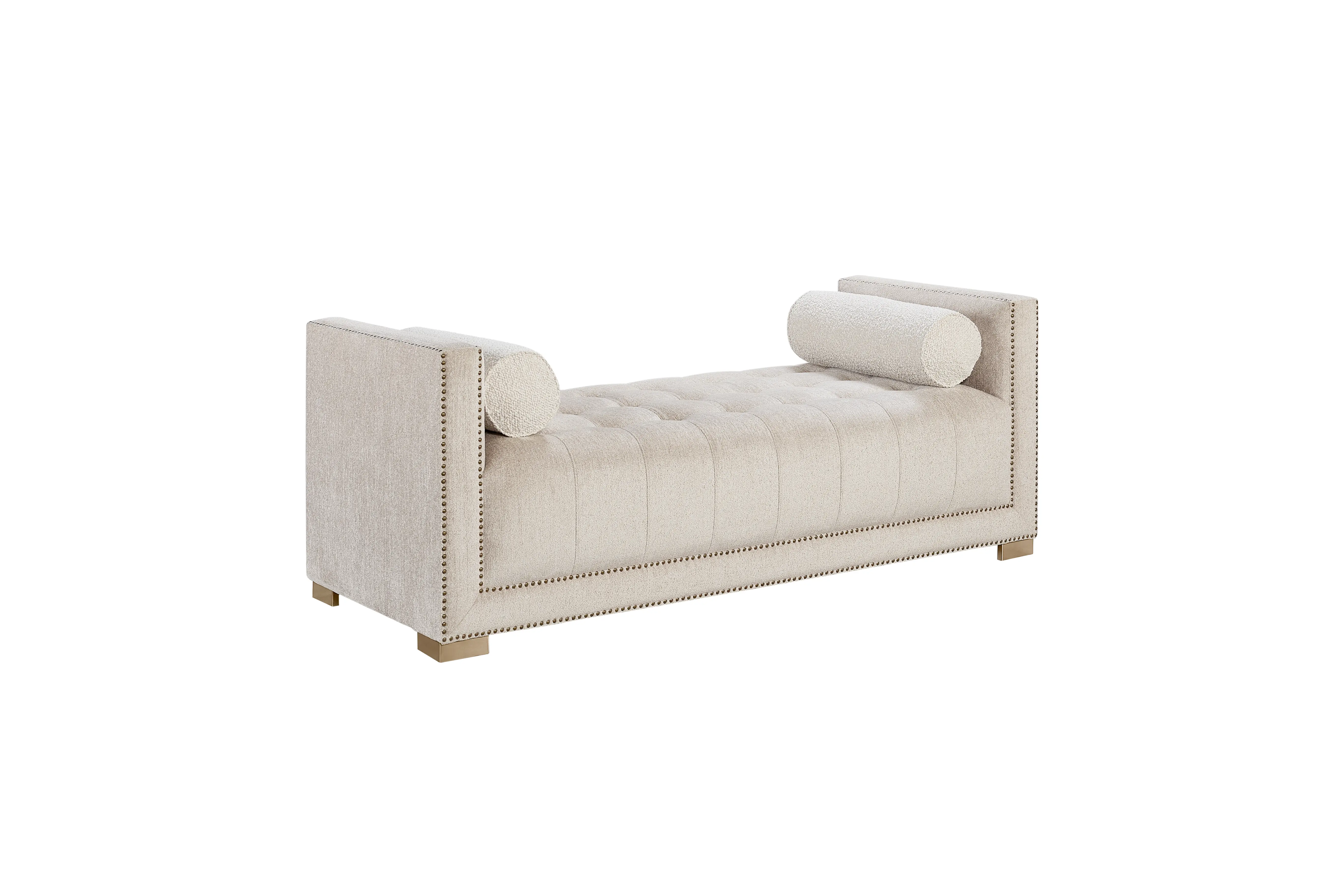 Harper Light Beige Settee-8
