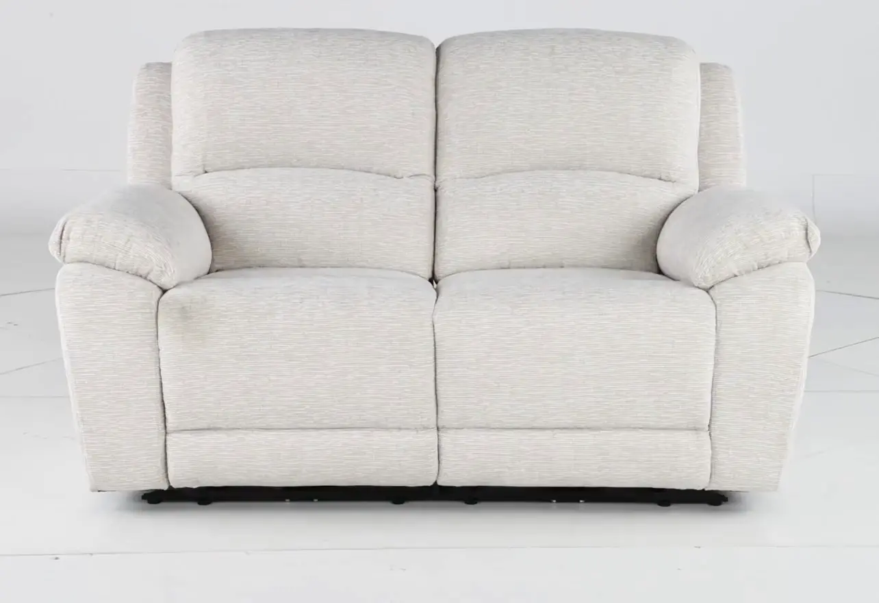 Birch Opal White Power Reclining Loveseat-4