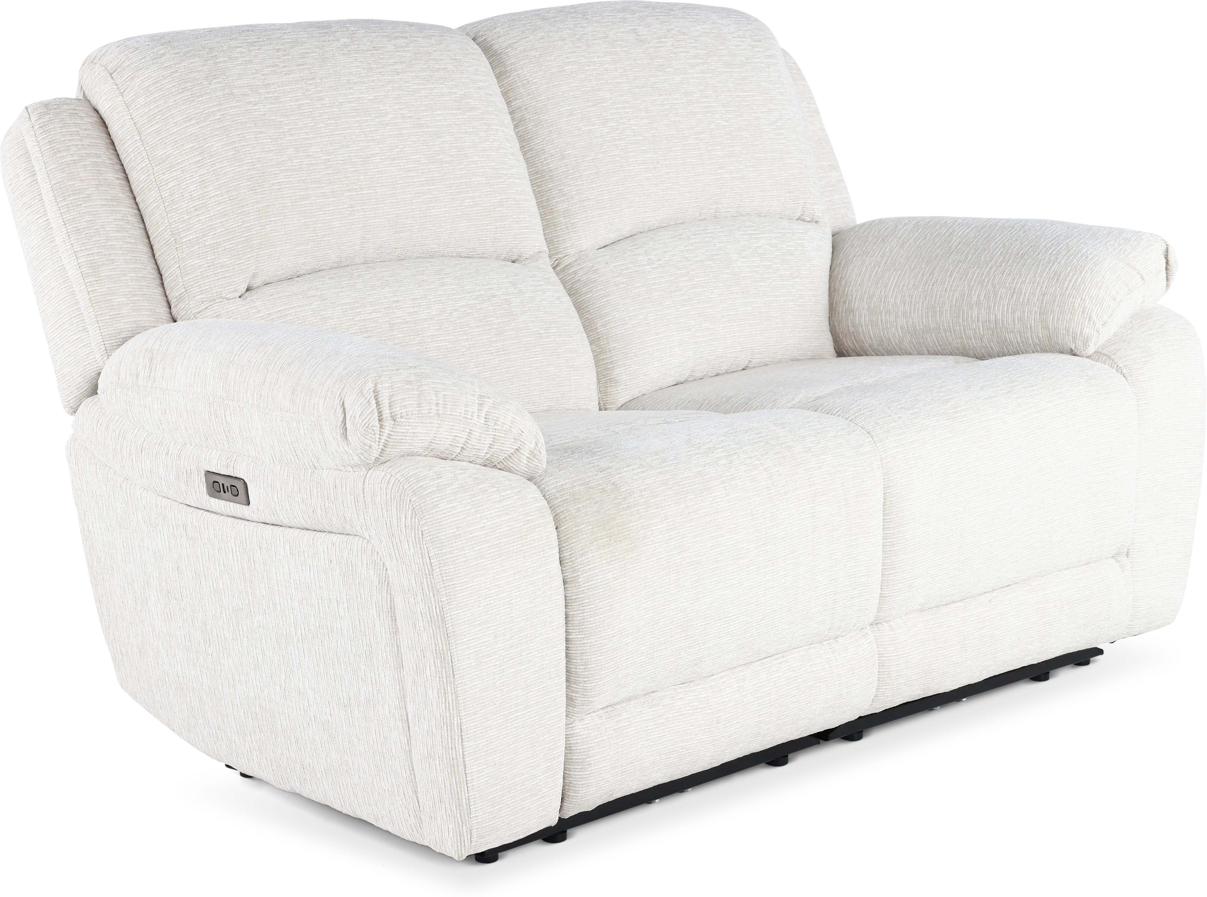 Birch Opal White Power Reclining Loveseat-5