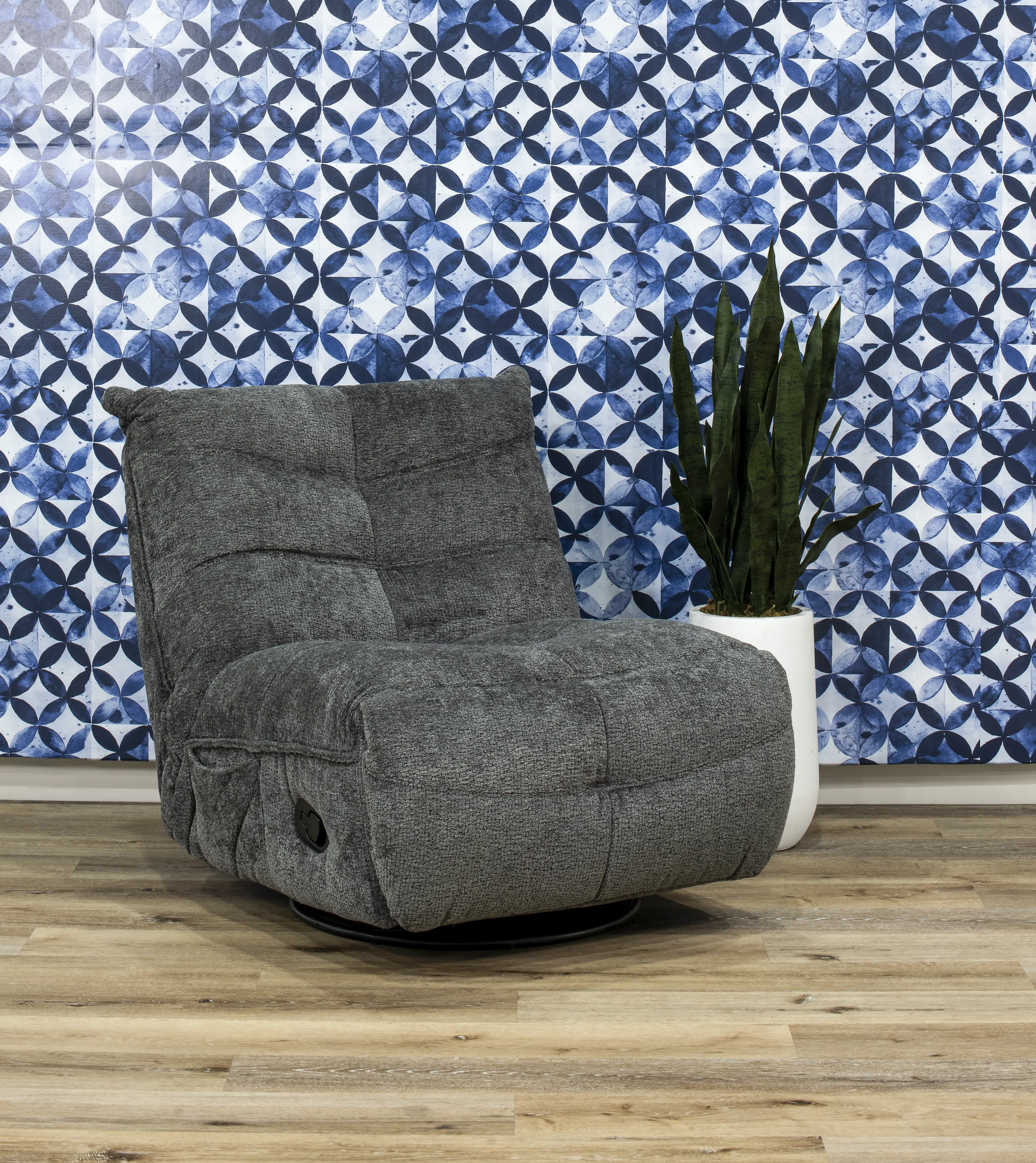 Vienna Graphite Swivel Glider Recliner-2